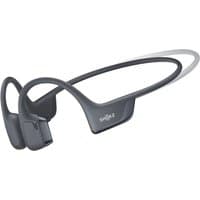 Black Shokz OpenRun Pro 2 Mini wireless ear-hook sports headset with sleek wraparound design and Bluetooth connectivity.
