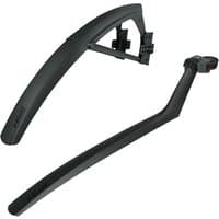 Black SKS S Board & S Blade mudguard set for 28"/700C bikes, featuring a sleek curved design with mounting brackets.