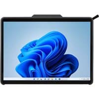 Black Targus THD918GL tablet case for 10-inch devices, sleek design with stylus holder and precise cutouts.