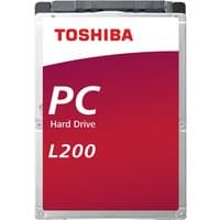 Toshiba L200 1TB internal hard drive, red and white label, 5400 RPM, 128MB cache, 2.5-inch size.