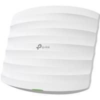 White TP-Link FESTA F54 wireless access point with curved wave design and TP-Link logo on front.