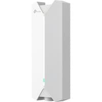 White TP-Link Festa F61 outdoor PoE device with sleek vertical design and subtle logo on top.
