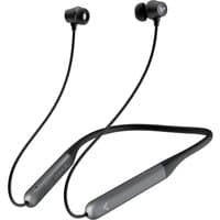 Black Verbatim TruSound ANC neckband earbuds with flexible band, in-ear design, and noise-canceling feature.