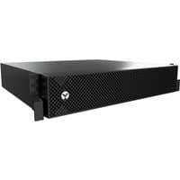 Black Vertiv GXE3-EBC72VRT2U UPS accessory with a sleek, rectangular design and a textured front panel.