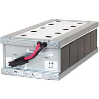 Rectangular Vertiv GXT4-240VBATKIT UPS battery, silver casing, black panels, red and black cables.
