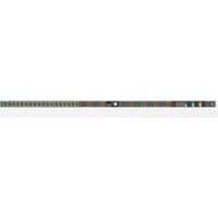 Black Vertiv PowerIT PDU with 30 AC outlets, slim rectangular design, and digital display on the front panel.