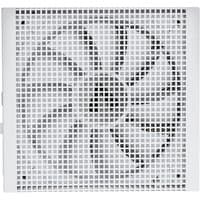 White VIDA Heracles 750W ATX power supply with grid design and visible cooling fan.