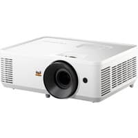 White Viewsonic PA700W data projector with large lens, ventilation grilles, and logo on front.