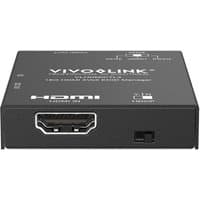 Black VivoLink 18G HDMI EDID Manager with HDMI port, labeled text, and compact rectangular design.
