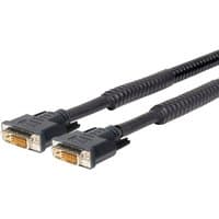 Black Vivolink PRODVIAM5 DVI-D cable, 5 meters, with gold-plated connectors and ribbed grips.