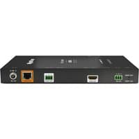 Black WyreStorm NHD-150-RX 4K60Hz Decoder with PoE, multiple ports, and 8-window multiview processing capability.
