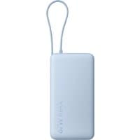 Blue Xiaomi 67W power bank, 20000 mAh, rectangular with rounded edges and a loop handle.