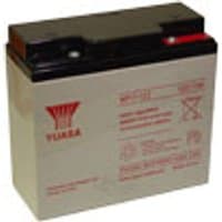Yuasa NP17-12 UPS battery, sealed lead acid, 12V, rectangular with black top and red logo.