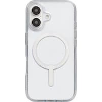 Clear ZAGG Crystal Palace Snap case for iPhone 16 with MagSafe ring and dual camera cutout.