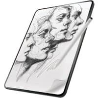 ZAGG Fusion Canvas Paper-like screen protector with artistic sketch design, curved edges, for Apple devices.