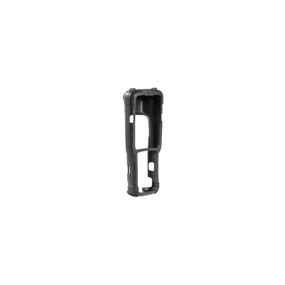 Black soft case for Zebra ZQ520, made from durable material, featuring cutouts for buttons and ports, designed for protection and easy access.