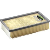 Rectangular paper filter with gray frame and pleated design for Kärcher NT 65 vacuum.