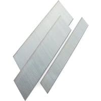 Tacwise 35 mm galvanised angled brad nails, silver, 26° incline, pack of 1000, arranged in overlapping rows.