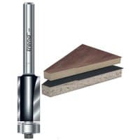 Silver Trend TR25X ¼" guided profile trimmer with black detailing and sharp cutting edge.