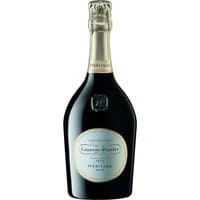 Dark green Laurent Perrier Heritage 75cl champagne bottle with gold foil and elegant label.
