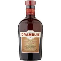 Drambuie Liqueur 70cl bottle with red cap, cream label, and gold accents.