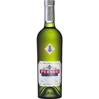 Green Pernod Absinthe 70cl bottle with silver cap and white label featuring red Pernod logo and blue emblem.