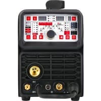 Black ANDELI 5-in-1 welding machine with digital display, control knobs, and multiple connection ports on the front panel.