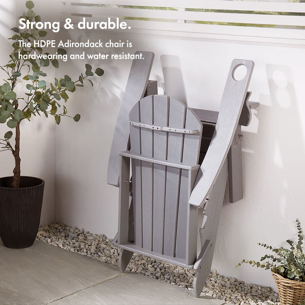 Westport Grey Folding Garden Chair - image 2