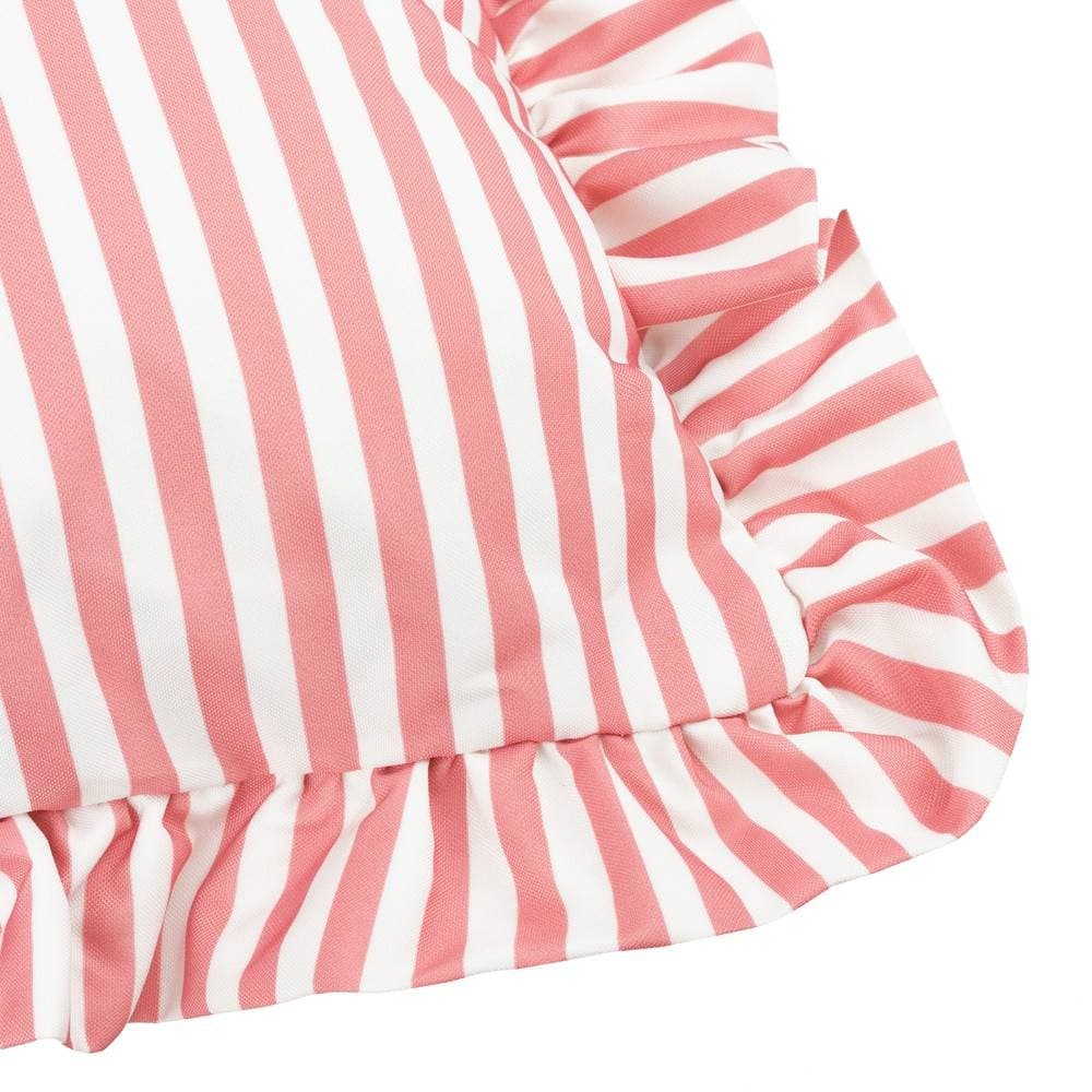 Wylder Nature Millie Ruffle Stripe Pink Cushion 50 x 50cm - image 4