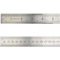 Silver Advent ASR 600 precision steel rule, 600mm, with clear metric and imperial markings.
