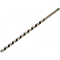 Bahco long combination auger bit, 18mm, with spiral design and sharp tip for precise wood drilling.
