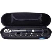 Black BBB BTL-73 torque wrench set with multiple sockets in a zippered case.