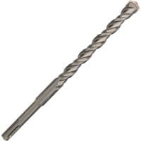 Bosch SDS Plus 3 drill bit, silver with spiral flutes and a pointed tip for precise drilling.