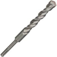 Bosch SDS PLUS-3 hammer drill bit, silver with spiral flutes, 20mm diameter, 150mm working length, 200mm total length.