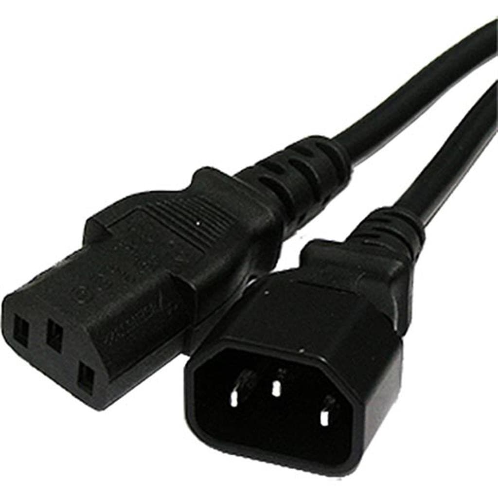 Cablenet 1m IEC C14 - IEC C13 H05Z1Z1-F Black LSOH 0.75mm Power Lead - image 2