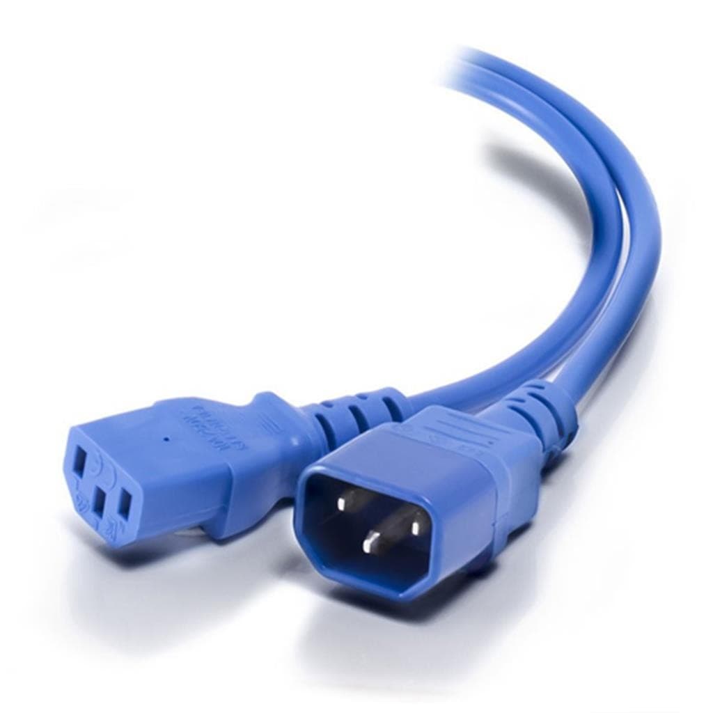 Cablenet 3m IEC C14 - IEC C13 Blue PVC 1.0mm Power Leads - image 2