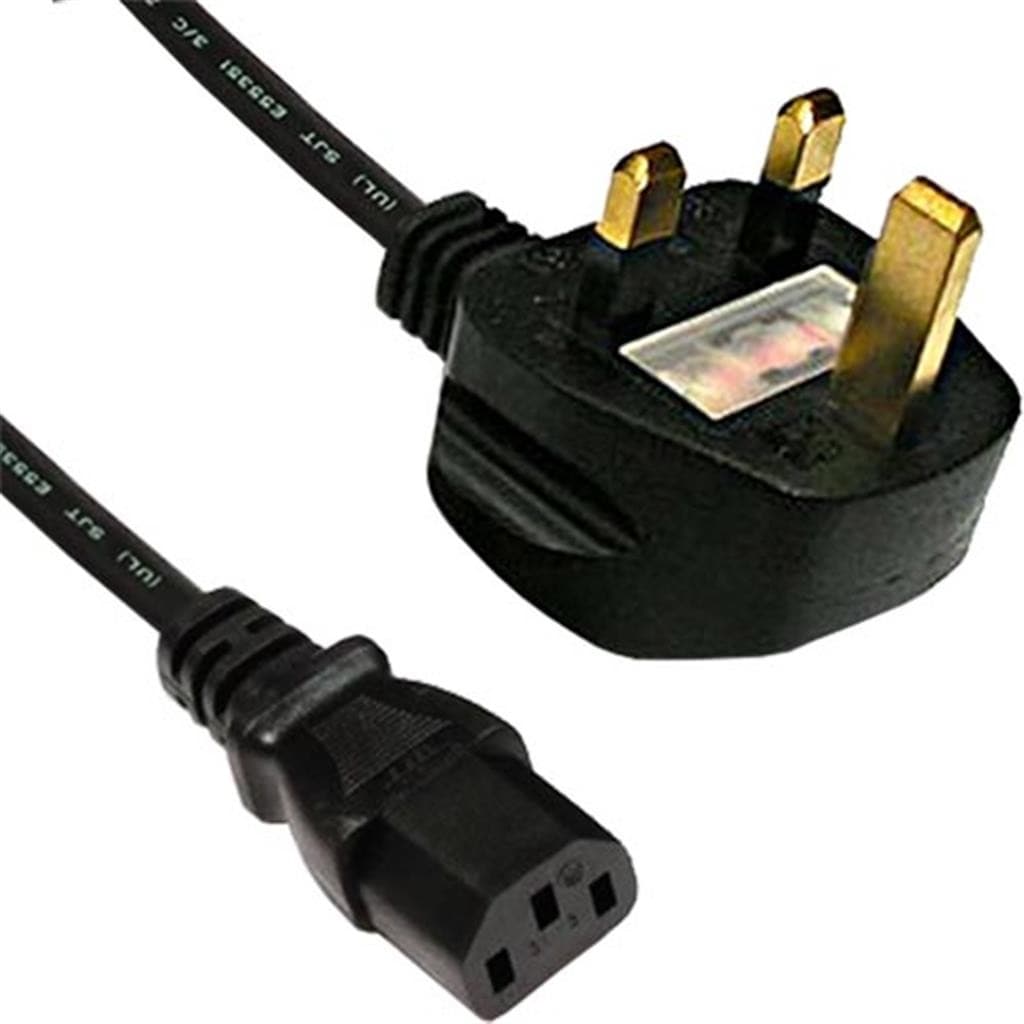 Cablenet 3m UK (5 Amp) - IEC C13 Black PVC 1.0mm Power Leads - image 2