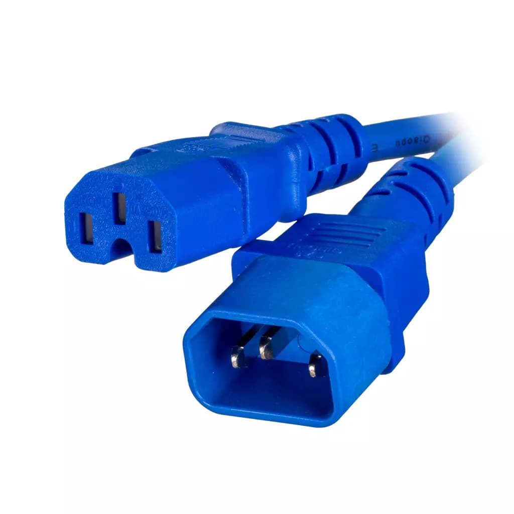 Cablenet 42-2998 power cable Blue 1 m C14 coupler C15 coupler - image 2