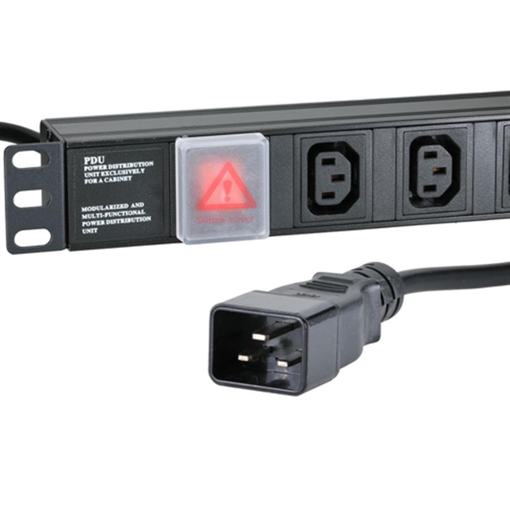 Cablenet 8 Way IEC - C13 Vertical 1.5u PDU with IEC - C20 3m Feed - image 2
