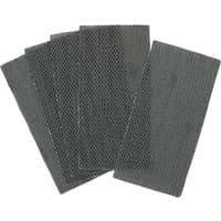DeWalt Extreme 4X Life Mesh 1/3 Sanding Sheets, gray with mesh texture, rectangular shape, set of five.