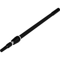 Black DeWalt telescopic plaster skimming pole with adjustable length and ergonomic grip.