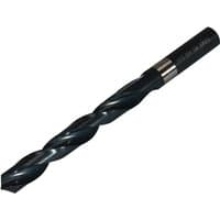 Black Dormer A100 HSS jobber drill bit, 14.50mm diameter, spiral flutes, 169mm overall length, 114mm working length.