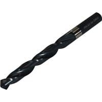 Black Dormer A100 HSS jobber drill bit, 16mm diameter, 178mm length, with spiral flutes and cylindrical shank.