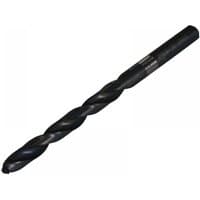 Black Dormer HSS jobber drill bit, 9.60mm diameter, 133mm overall length, with spiral flute design.