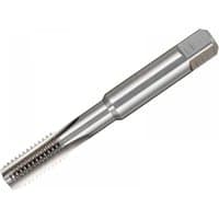 Silver Dormer E500 HSS coarse tap with straight flute, 6mm bottoming, cylindrical body, and threaded cutting edge.