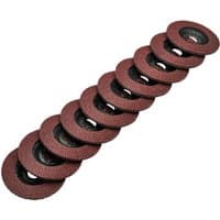 Draper Aluminium Oxide Flap Discs 115mm 60 Grit Pack of 10 - image 2