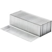 Draper 18 gauge 35mm brad nails, silver, neatly stacked, pack of 5000, rectangular shape.