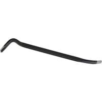 Black Draper Demolition Bar, 600mm, with flat chisel end and angled claw for prying and lifting tasks.