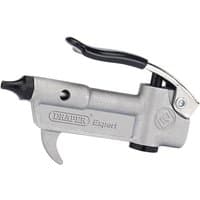 "Draper Expert Air Blow Gun Stubby ABG1, metallic body, black nozzle and handle, ergonomic trigger design"