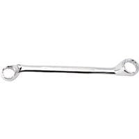Silver Draper Expert Bi-Hexagon Deep Offset Ring Spanner, 36 x 41mm, with angled ends and polished finish.
